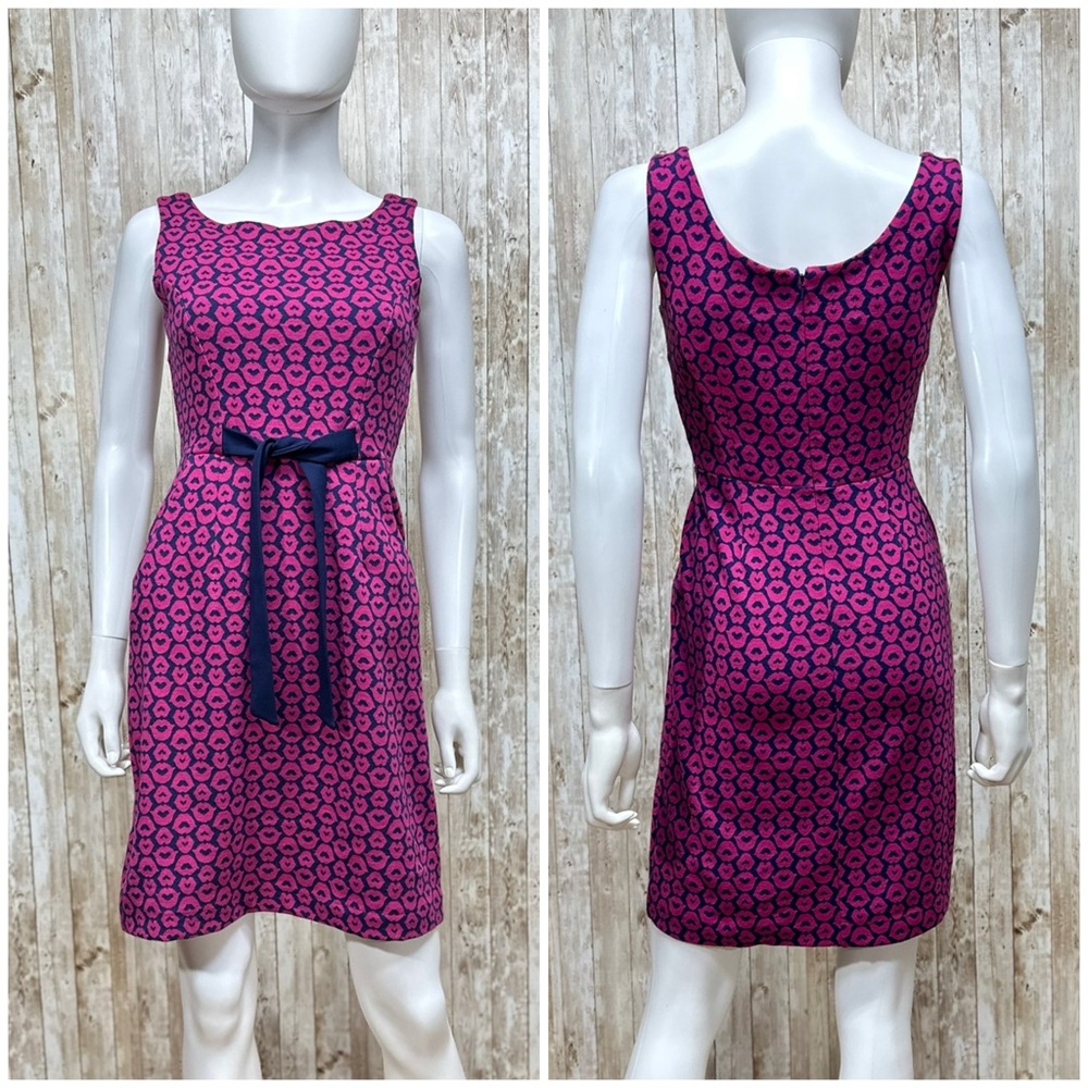 Lilly Pulitzer Evie Dress in True Navy Don't Give Me Lip Jacquard [13167]